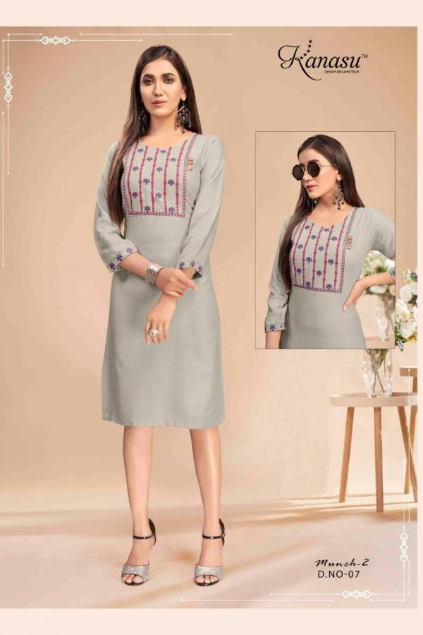 Kanasu Munch 2 Designer Rayon Kurti 